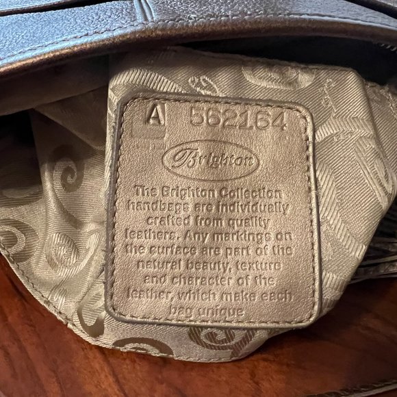 BRIGHTON PEWTER HAND CROCHETED SHOULDER BAG - Picture 16 of 16